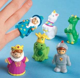 FINGER PUPPETS SET Fairy Tale Preschool Role Play Toys  