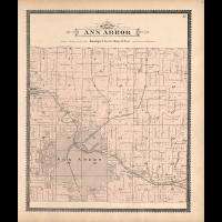 c1895 WASHTENAW COUNTY plat maps MICHIGAN GENEALOGY history Atlas LAND 