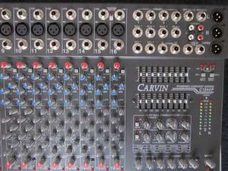 Carvin C1644P 16 Channel Powered PA Mixer   Excellent Condition  