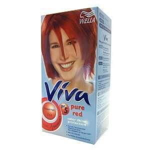 Wella Viva Pure red color shine protection Haarfarbe Feuerrot 744 