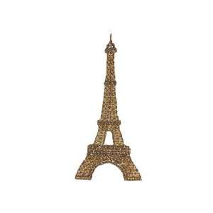 Eiffelturm 3,6 cm * 8,1 cm AUFNÄHER APPLIKATION BÜGELBILD golden 