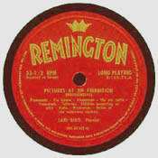 The earliest Remington LP label was a variation on the Continental 
