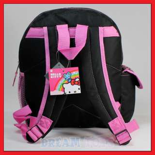 12 Hello Kitty Black Glitter Backpack   Girls Bag Toddler Girls 