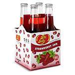 JELLY BELLY Pack of four Strawberry Jam soft drinks 355ml
