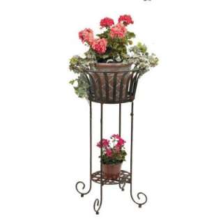 Deer Park Solera 21 In. Metal Plant Stand PL202X at The Home Depot 