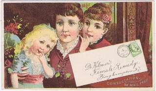 Dr. Kilmers Female Remedy Victorian Trade Card, 1880s  