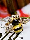 Fashion Lovely Rhinestone Bee Design Ring valentines Ring r392