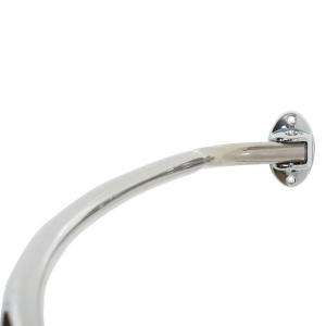 Zenith Single Curved Shower Rod in Chrome 35603SS06 at The Home Depot