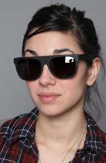 Super Sunglasses The Flat Top Sunglasses in Matte Black : Karmaloop 