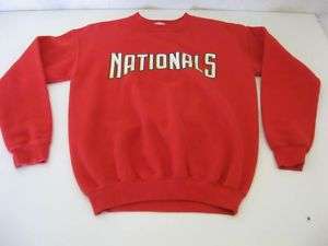 Vintage MLB Washington Nationals Logo Sweatshirt BOYS L  
