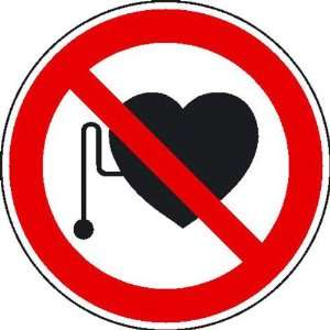 Verbot für Personen mit Herzschrittmacher Verbotsschild, selbstkl 