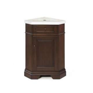   in Mahogany with Vitreous China Vanity Top in White with White Basin