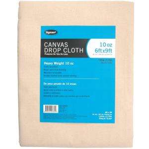 Sigman 5 ft. 9 in. x 8 ft. 9 in., 10 oz. Canvas Drop Cloth CD100609 at 