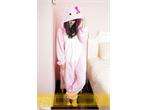 Anime hello kitty coral fleece pajamas costume cosplay S M size  