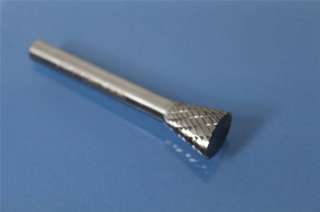 SN 2 INVERTED CONE CARBIDE ROTARY BURR FILE 1/4 x 3/8  