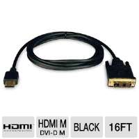 Tripp Lite P566 016 HDMI to DVI D Video Cable   16ft, Male to Male, Up 