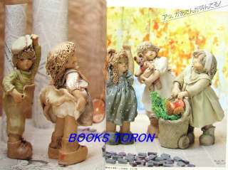 Rare! Clay Doll & Goods Fantasy/Japanese Craft Pattern Book/g17  