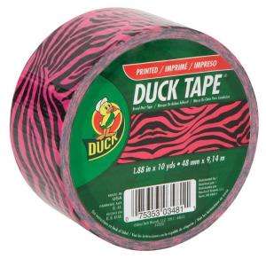 Duck Pink Zebra Print Duct Tape 280320 