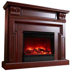   Indoor 40 In. Mahogany Electric Fireplace 9500E M 