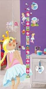 GIRLS HEIGHT / GROWTH MEASURE CHART   Wall Stickers  