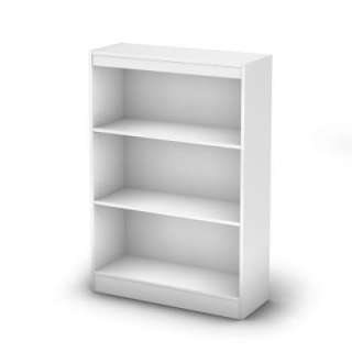 South Shore Furniture Freeport Pure White 3 Shelf Bookcase 7250766C at 