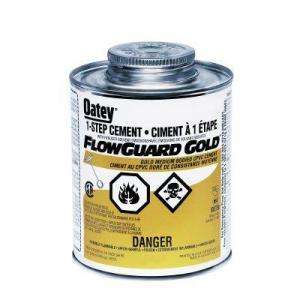 Oatey FlowGuard Gold 16 Oz. 1 Step CPVC Cement 319123 at The Home 
