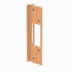 Prime Line Gold Anodized Latch Bolt Guard Plate U 9482 at The Home 