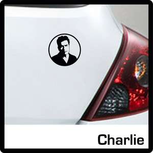 Autoaufkleber Charlie Harper Gr. 2 70x70 mm in schwarz Aufkleber 