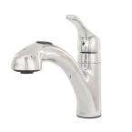 Home Depot   Renzo Single Handle Pull Out Sprayer Kitchen Faucet in 