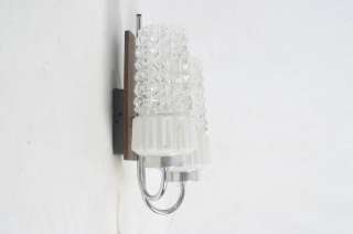 70er Wandlampe Teak Chrom Glas Design Richard Essig  