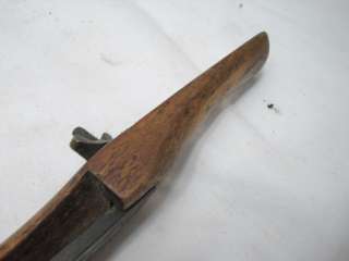 ANTIQUE WOODEN SPOKE SHAVE PLANE WOOD TOOL EARLY/LOW PATENT NUMBER 