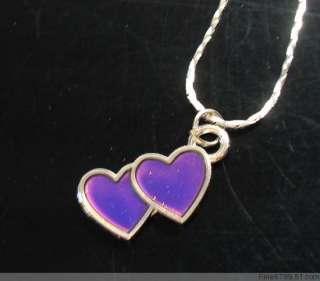 Lots Fashion 12Strands Heart Mood Metal Necklaces  