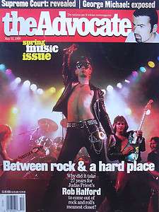 ROB HALFORD May 12, 1998 THE ADVOCATE Magazine GEORGE MICHAEL EXPOSED 
