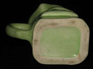 Toby Jug No 3, Made in England 4 1/2 Pitcher GREEN  