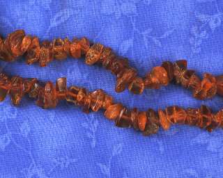 70+ Long Strand of Vintage Genuine Rough Amber Beads  