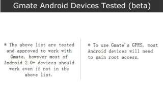 Gmate+* The 2nd generation Enable your iOS or Android Device With 