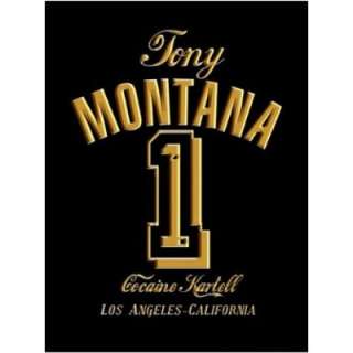 TONY MONTANA NR.1 SCHWARZ / GOLD cocaine business t shirt