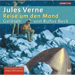   Reise um den Mond / 3 CDs  Jules Verne, Rufus Beck Bücher