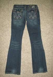 MEK Durham Dark Bootcut Stretch Jeans Size 27 x 31 Miss Me  