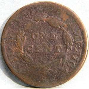 US rare 1809 Classic Head copper Large Cent; 2nd yr of issue, small 