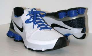New NIKE Men NZ SHOX Running Shoes White/Blue/Black 12  
