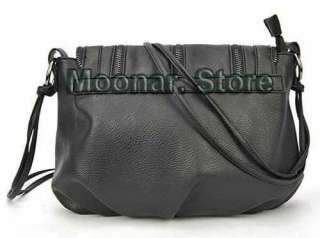 Faux Leather Women Hobo Tassels Purse Handbag Shoulder Totes Bag Black 
