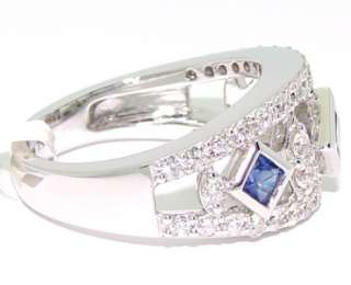 18k Gold Peter Storm 1.25 Diamond Sapphire Ring IR05BS  