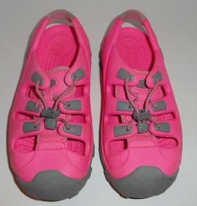 Crocs Womens Pink Lace up Slip on Sandals Size 5  
