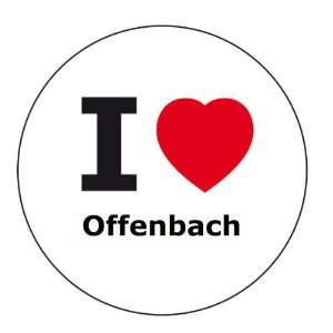 love Offenbach Aufkleber   6 cm Durchmesser: .de: Auto