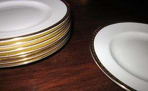 MINTON China Golden Heritage #H5183 White/Gold Encrus Dessert /bread 