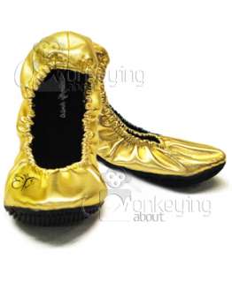   Ballet Pumps Flats Fold Up Shoes Faux Black Gold Silver White  