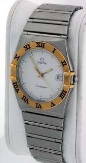 Omega Constellation 18k Yellow Gold and Stainless Steel 32mm Mens 
