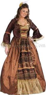 Deluxe Baroness Plus Ladies Renaissance Fair Costume  