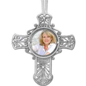  In Loving Memory Pewter Cross Ornament: Home & Kitchen